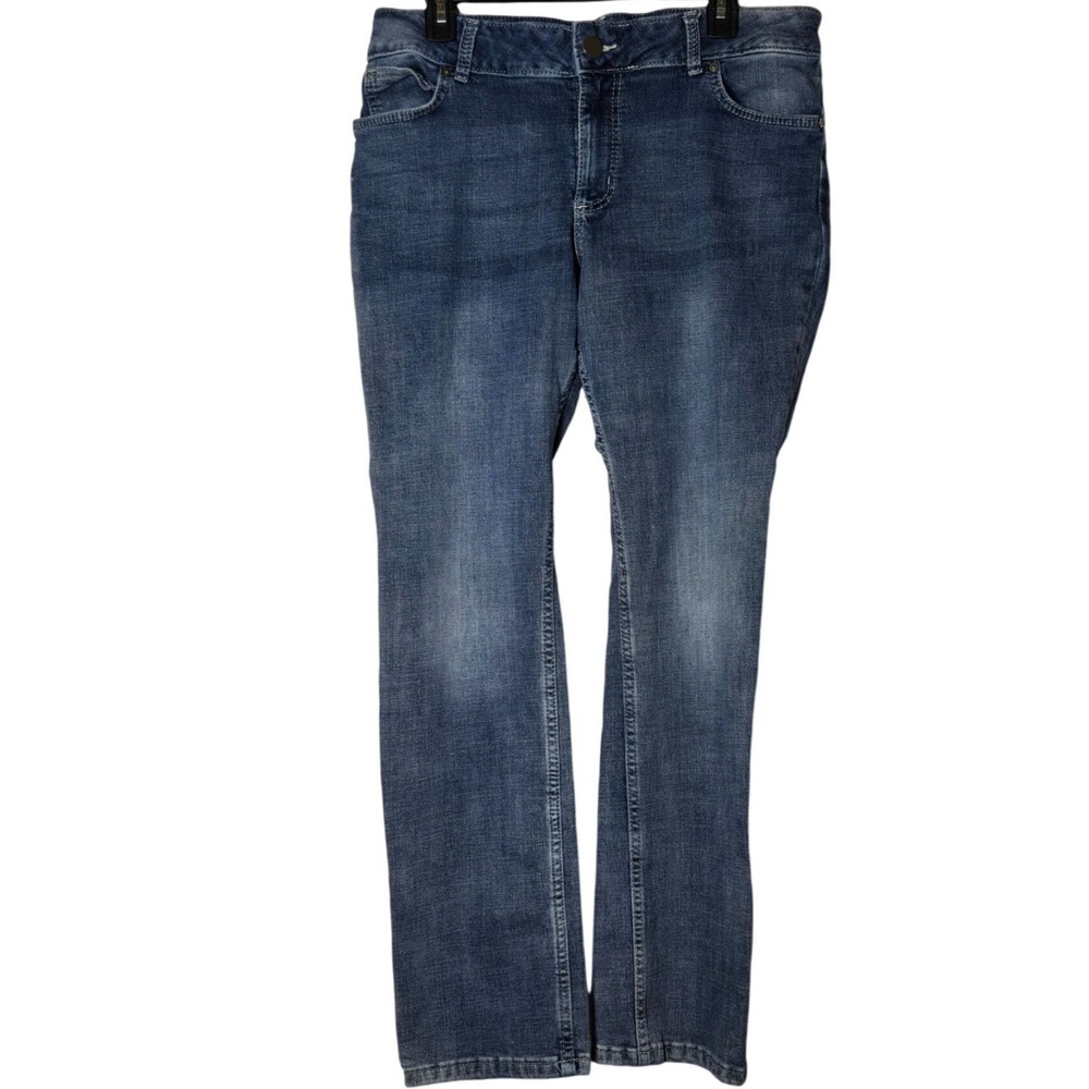 Wrangler Womens Straight Leg Denim Blue Jeans 13x32 Western Stretch Farm Rodeo